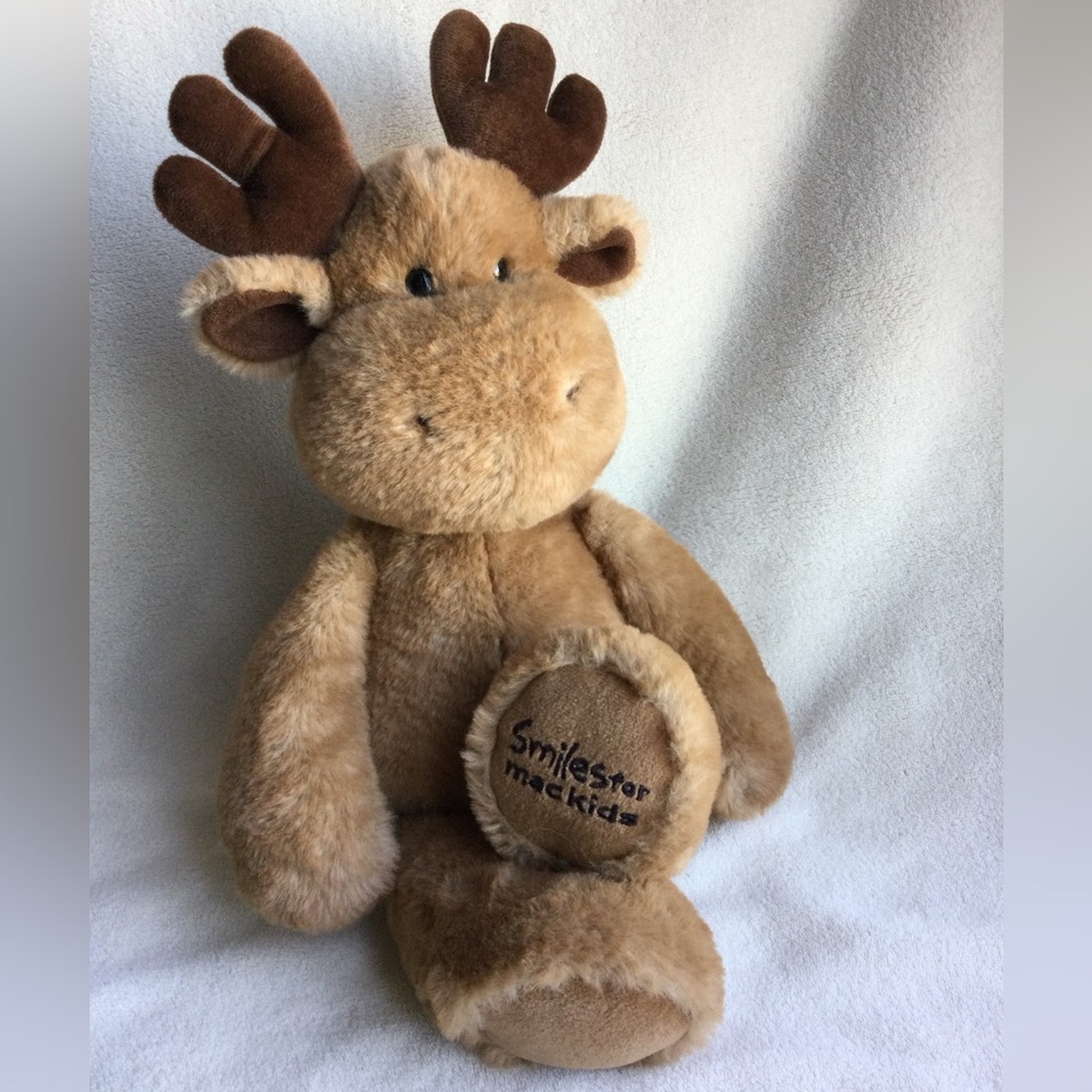 Aurora World Smiles for MacKids Super Soft Plush Maple Moose Stuffed Animal Toy
